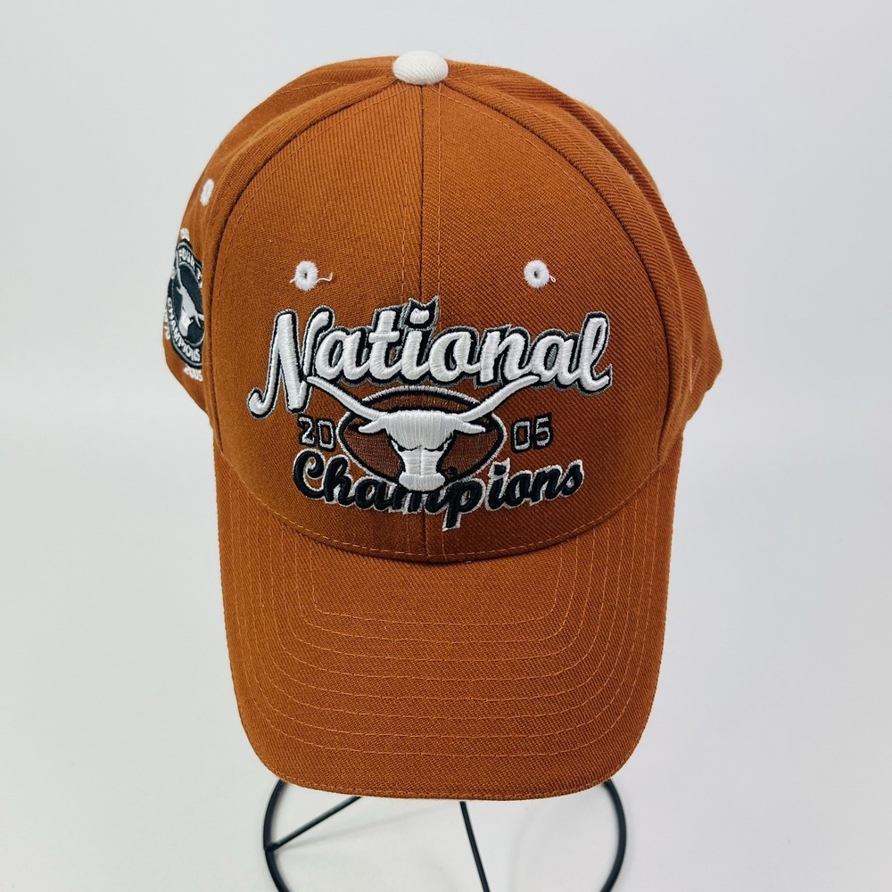 Zephyr Texas Longhorns 2005 National Champions Hat Adult Adjustable Burnt Orange